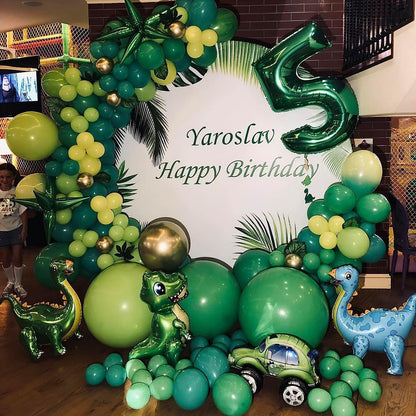 130 Stück Grüne Luftballon Girlande Set 18 12 10 5 Zoll für Geburtstag Hochzeit
