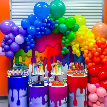 Luftballons Bunt Regenbogen Girlande 130 Stück Deko 18 12 10 5 Zoll