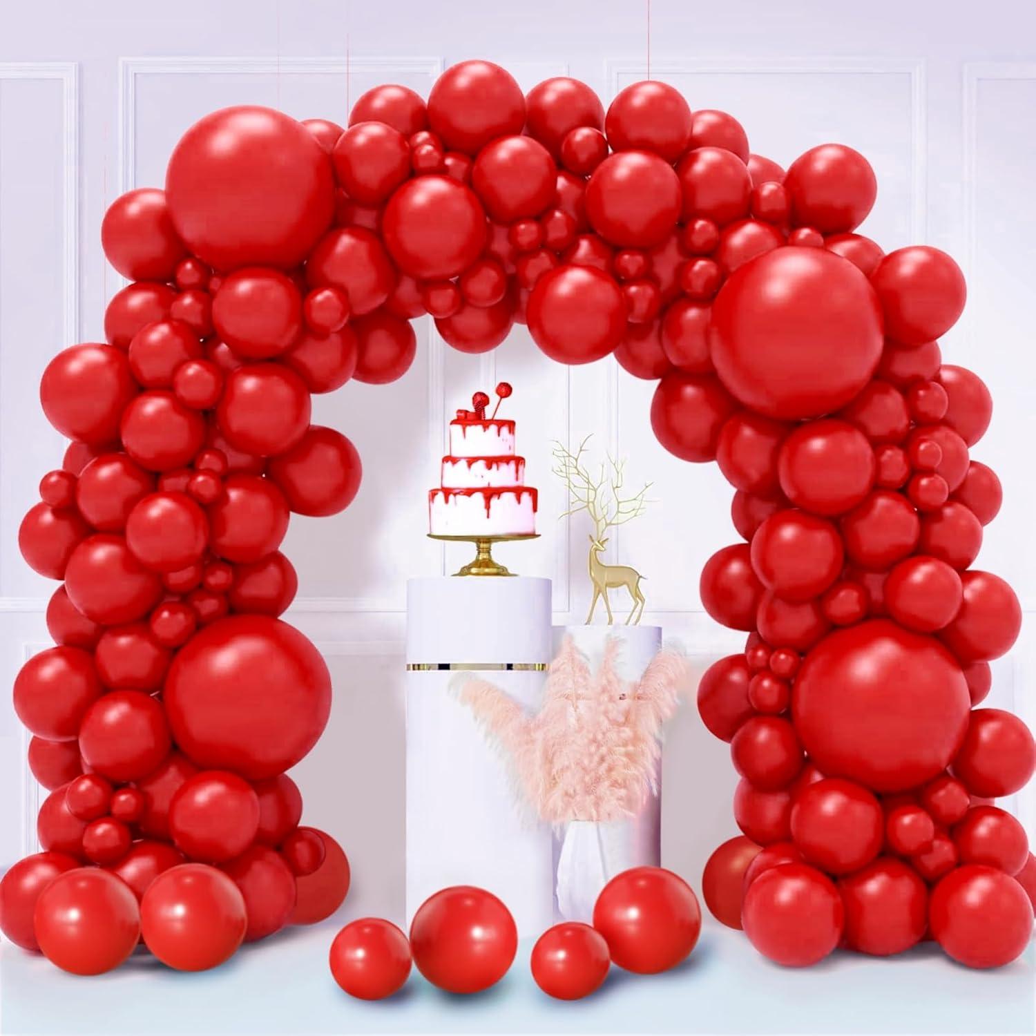 130-teiliges Luftballon Set Rot Valentinstag Hochzeit Party Deko