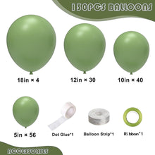 130x Grüne Luftballons Girlande Set für Geburtstag Hochzeit