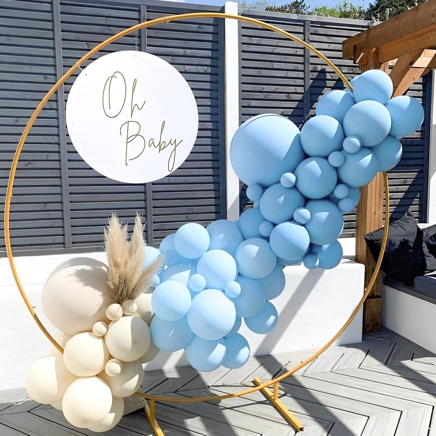 Luftballons Blau 130 Stück Ballon Girlande Pastell Blau Party Deko