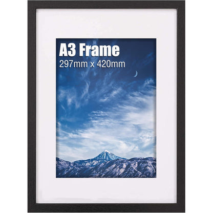 Rahmen Bilderrahmen A4 Holz Plexiglasfenster für