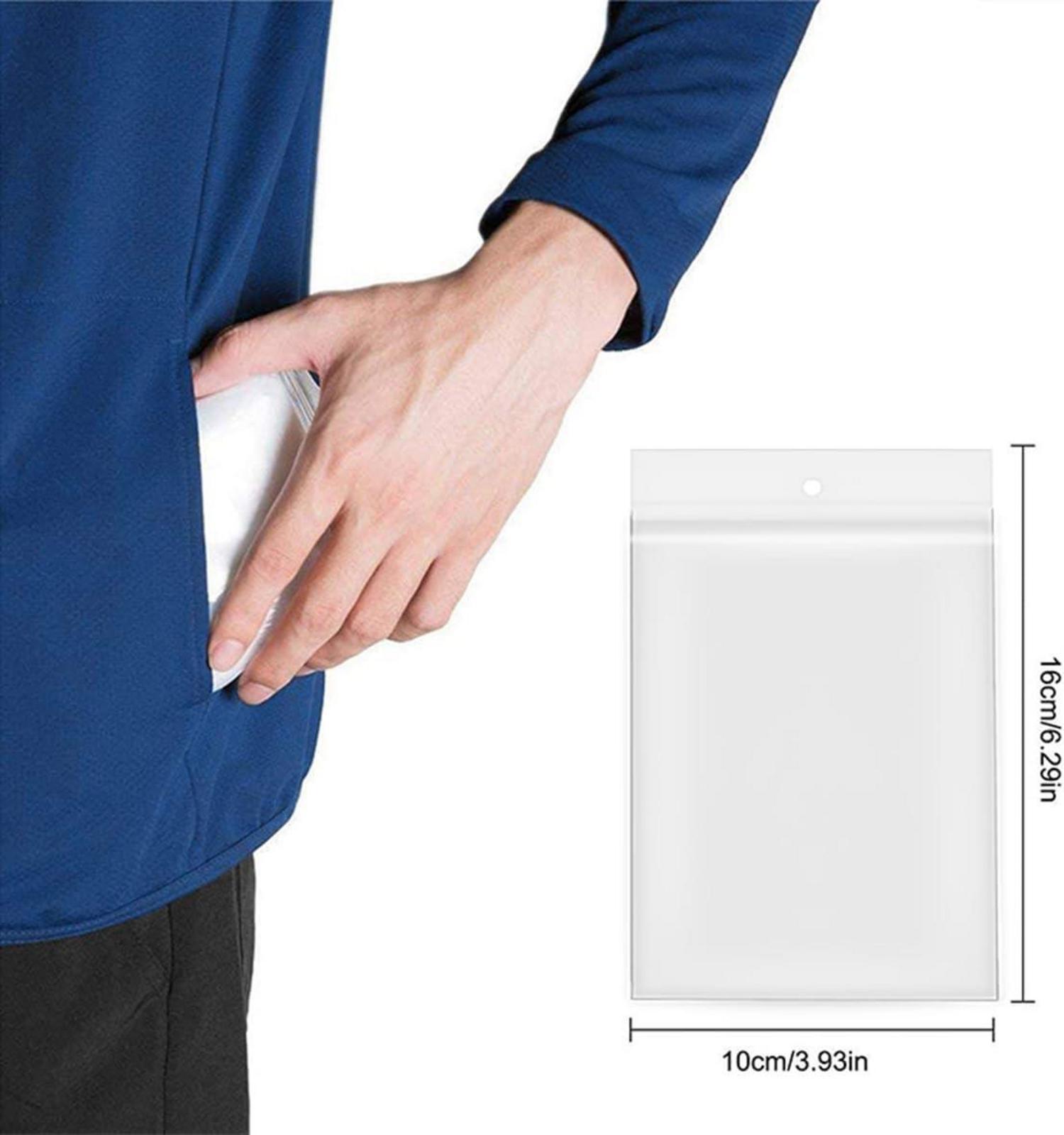 Transparente Einweg Regenponchos mit Kapuze, wasserdicht, 10er Pack