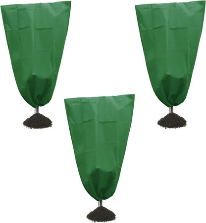 3er Set Grüne Frostschutzhüllen für Pflanzen 100x80cm