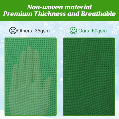 3er Set Grüne Frostschutzhüllen für Pflanzen 100x80cm