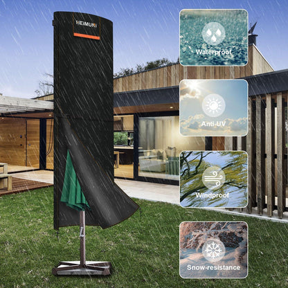Schutzhülle Sonnenschirm Wasserdicht Ø 2-4m, UV-Schutz & Wetterfest