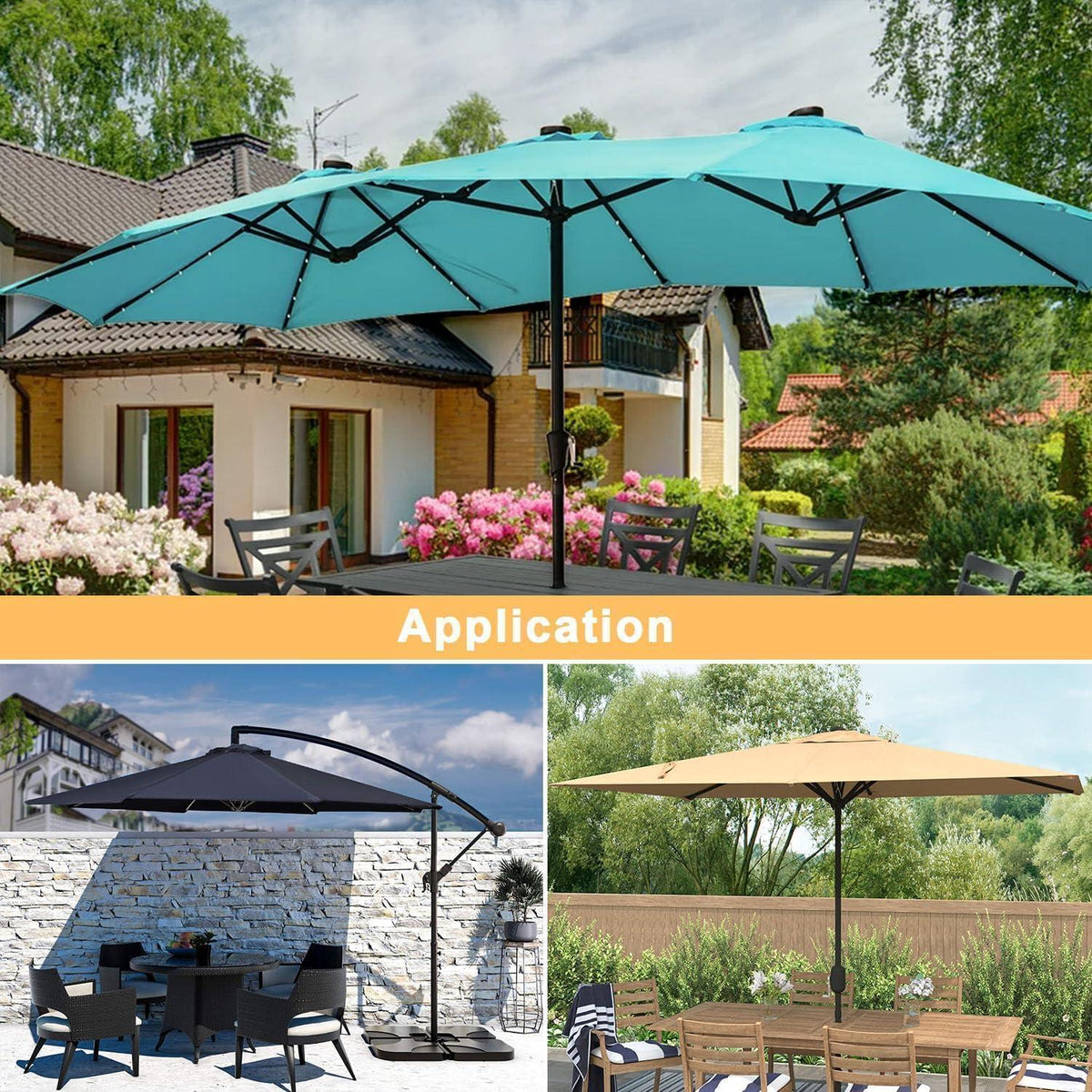 Schutzhülle Sonnenschirm Wasserdicht Ø 2-4m, UV-Schutz & Wetterfest