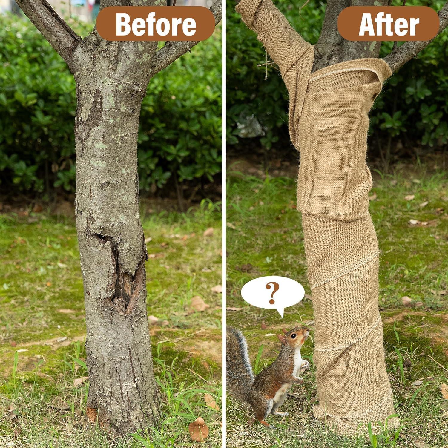 Purple Star Baum Winter Schutz 6Mx40CM Jute Pflanzen Frost Feuchtigkeit