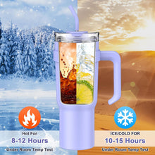 40oz Thermobecher mit Stroh und Griff, Edelstahl