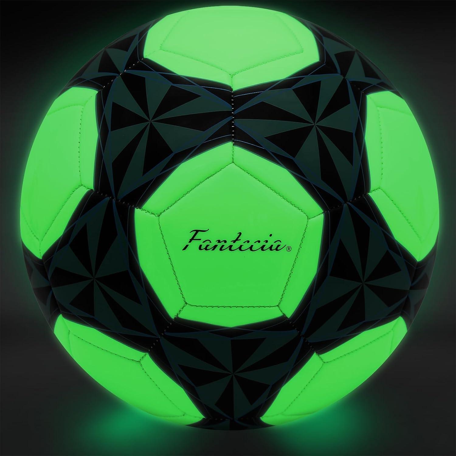 Leuchtender Fußball Größe 5 mit Pumpe und Glow-Technologie