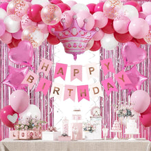 Geburtstagsdeko Rosa Party Deko Mädchen Pink Luftballons Hintergrund