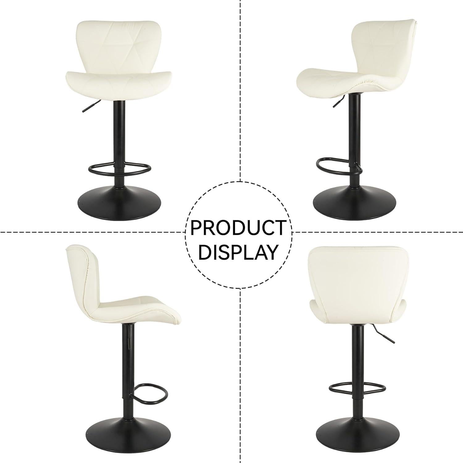 Barhocker 2er Set, Höhenverstellbar mit