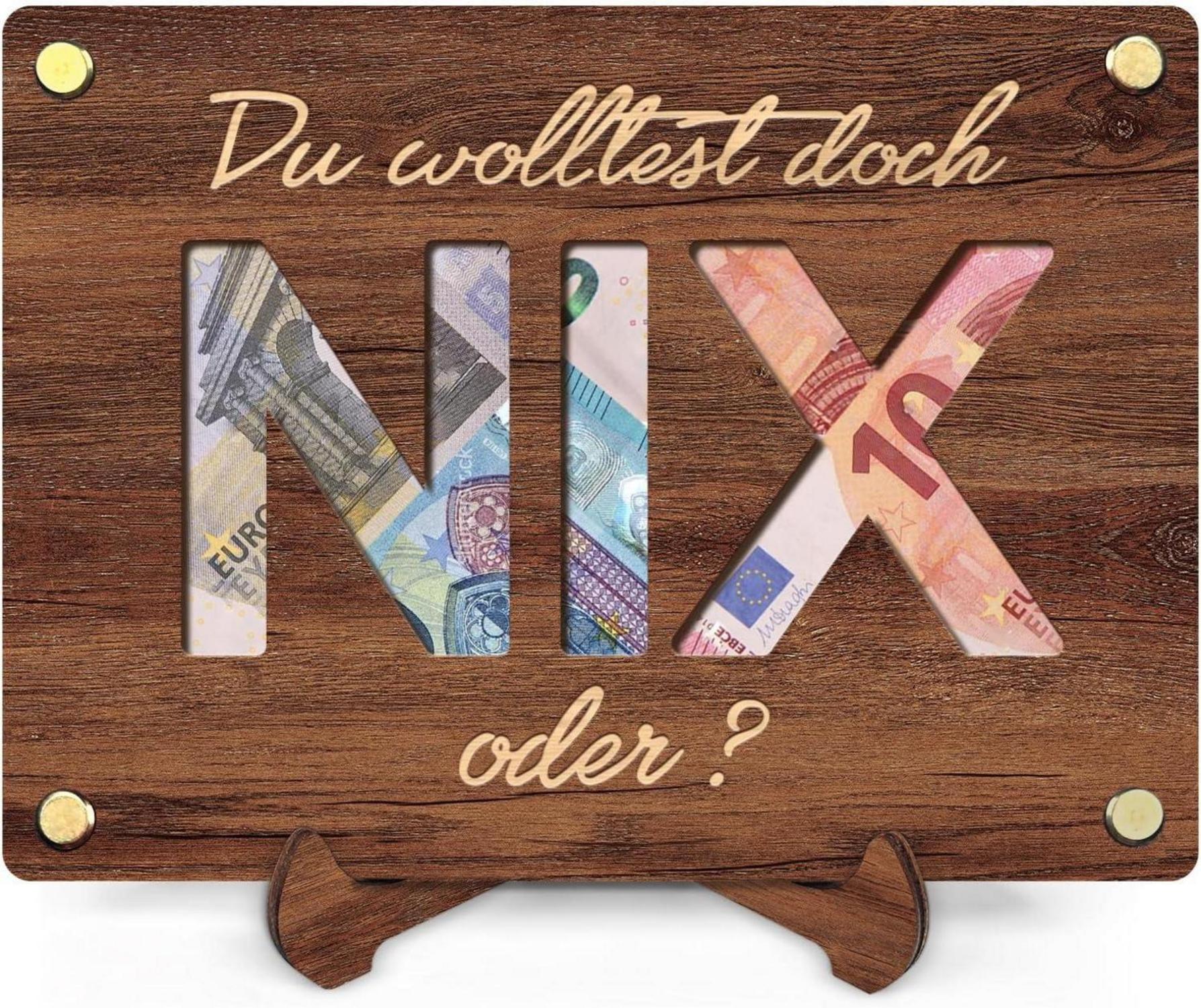 Holz Geld Geschenke Geburtstag Hochzeit Reise
