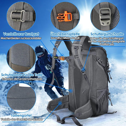 Wanderrucksack 40L/50L Herren Damen Trekkingrucksack