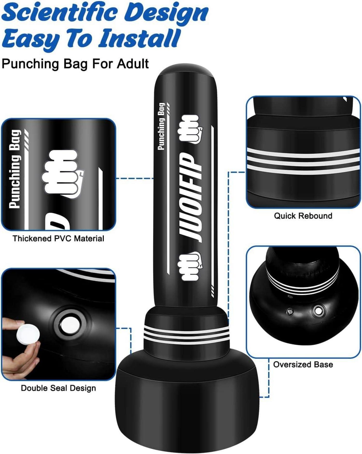 180cm Schwerer Freistehender Boxsack Aufblasbarer Kickboxsack MMA Muay