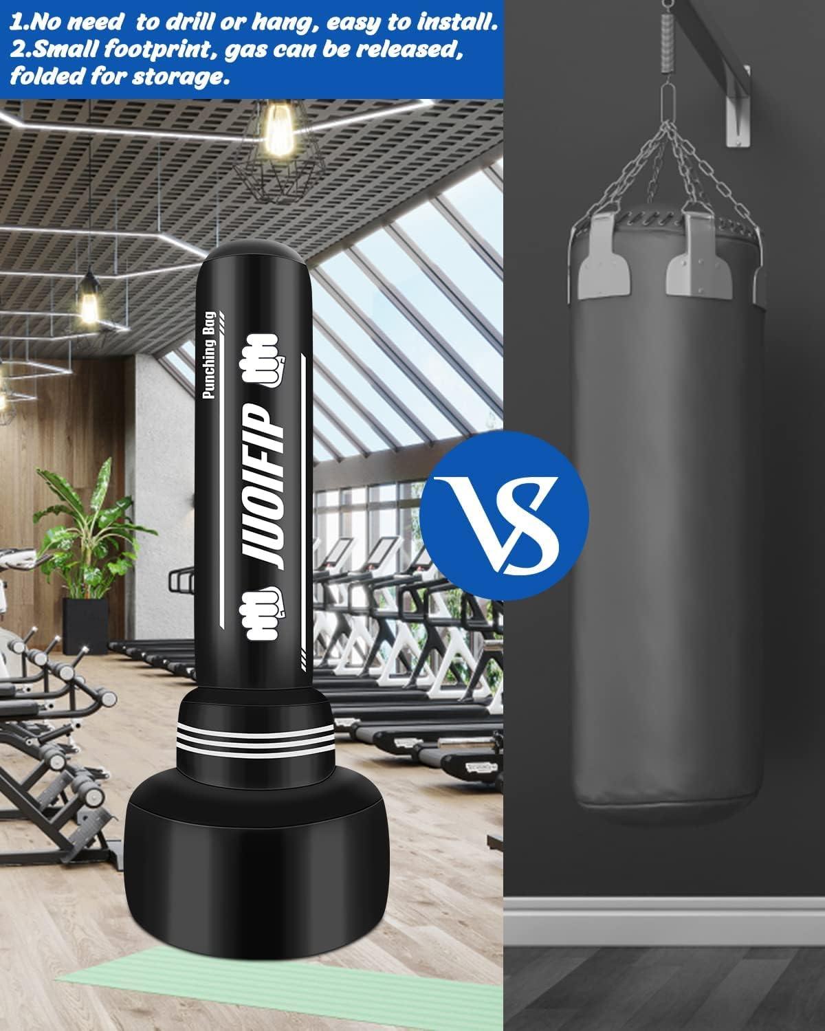 Boxsack 180cm Erwachsene Freistehender Kickboxsack Training MMA Muay Thai
