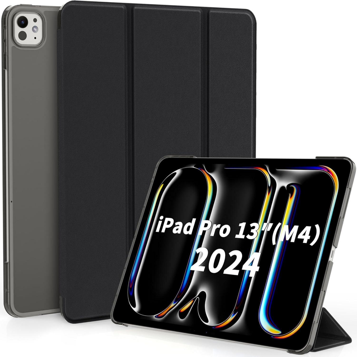 Schutzhülle für iPad Pro 13 M4 2024 Ultra Dünn Schwarz