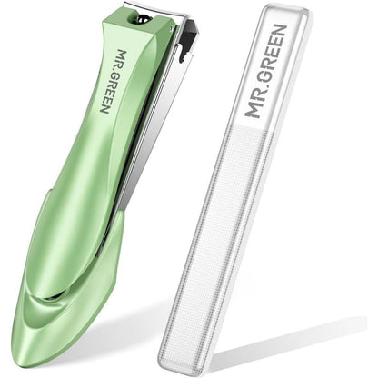 Professioneller Anti-Spritz Nagelknipser mit Nagelfeile und