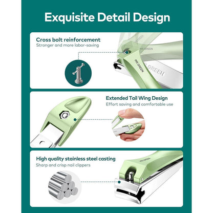 Professioneller Anti-Spritz Nagelknipser mit Nagelfeile und