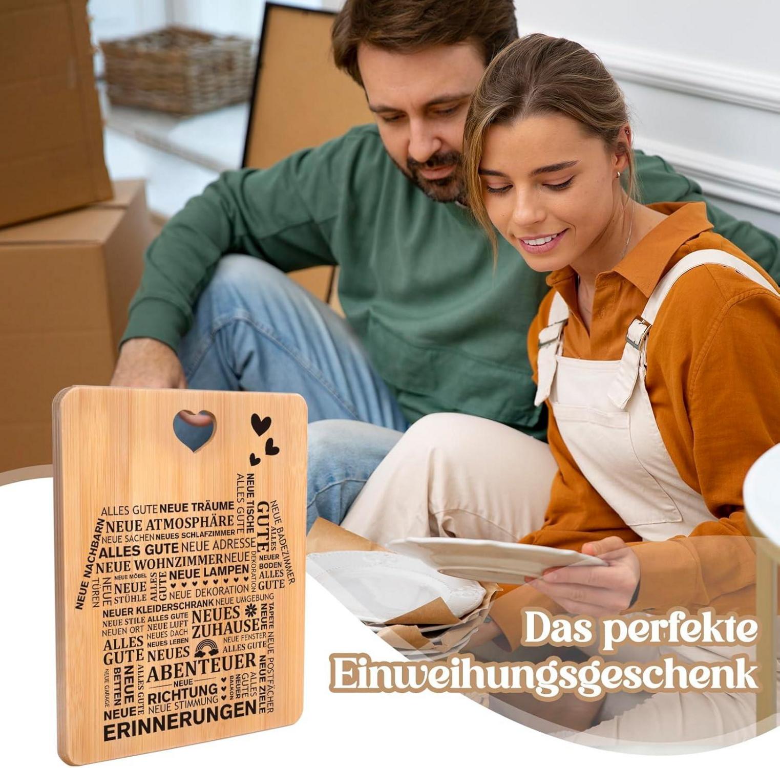 Bambus Schneidebrett Einzugsgeschenk Praktisch Haus Dekoration