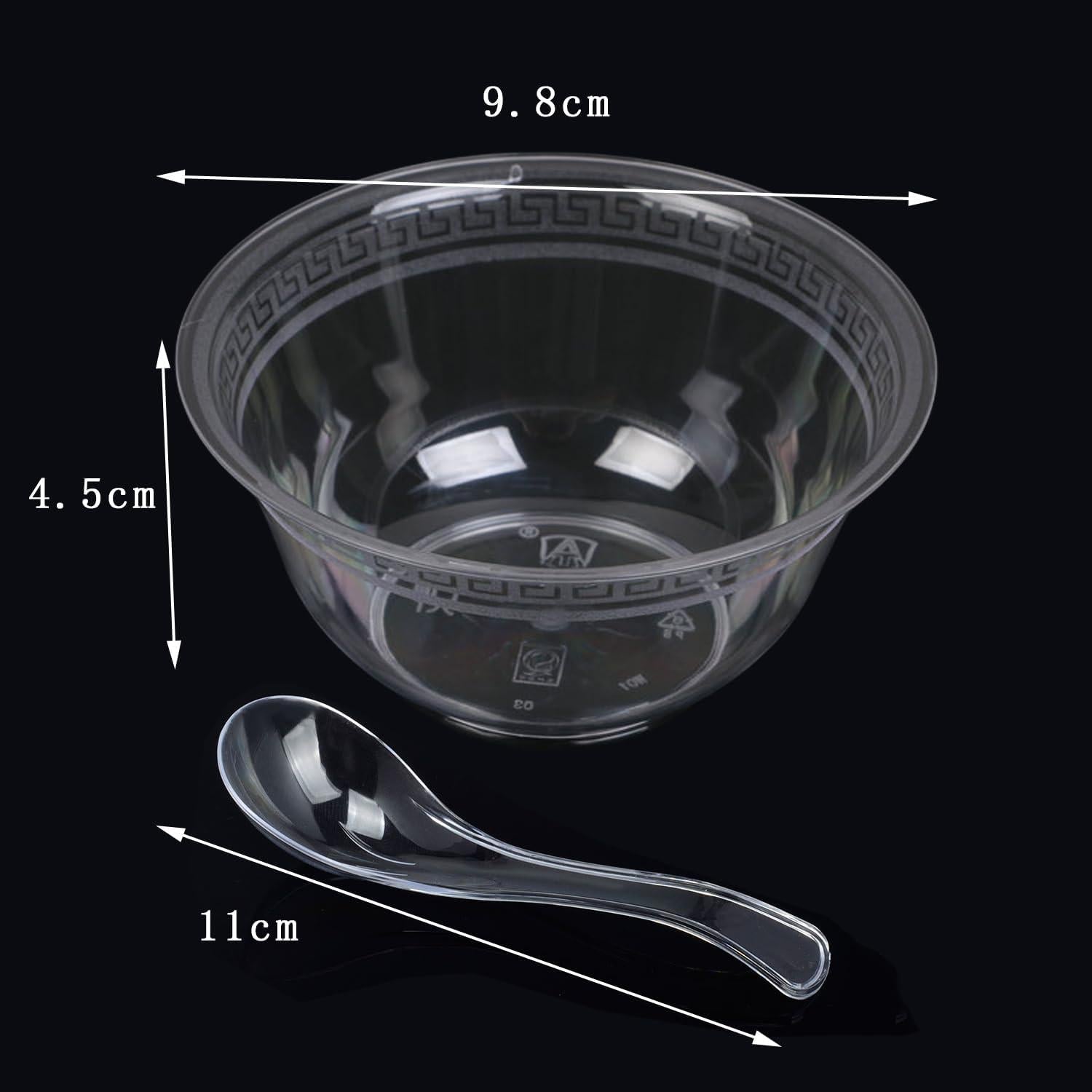 Dessertgläser Plastik 80 Stück 210ML Hartplastik Eisbecher