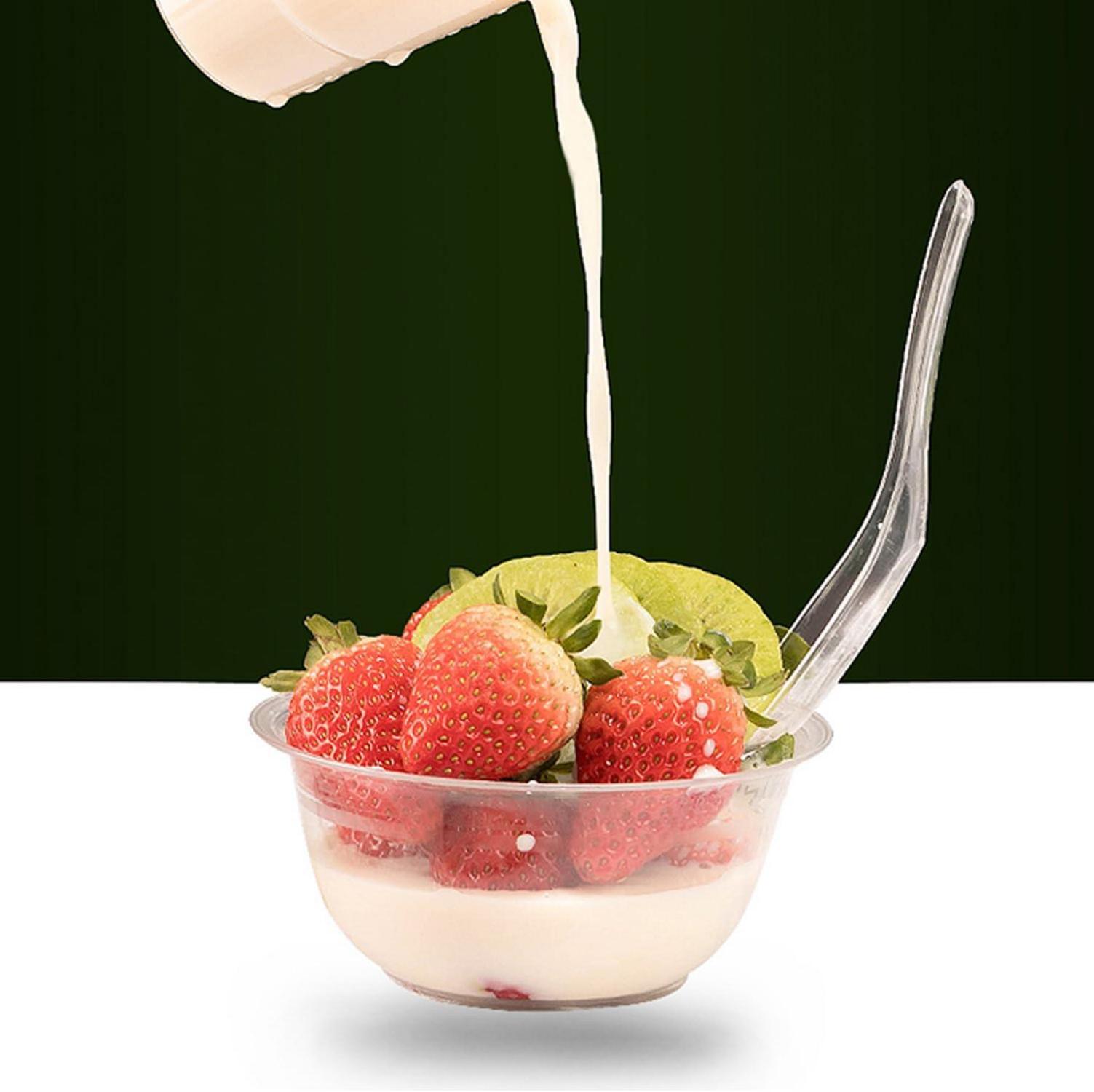 80x Dessertgläser Plastik 210ML Dessertschalen Eisbecher Hartplastik