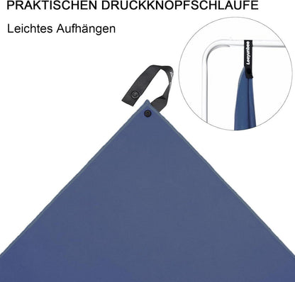 Mikrofaser Handtuch Set 160x80cm + 80x40cm Schnelltrocknend Strand