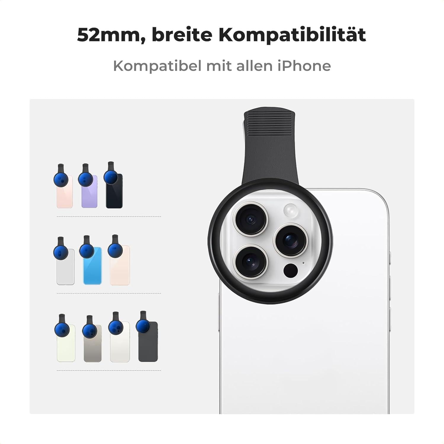 K&F Concept Universell Handykamera Objektivset Varibaler ND2-ND400 iPhone