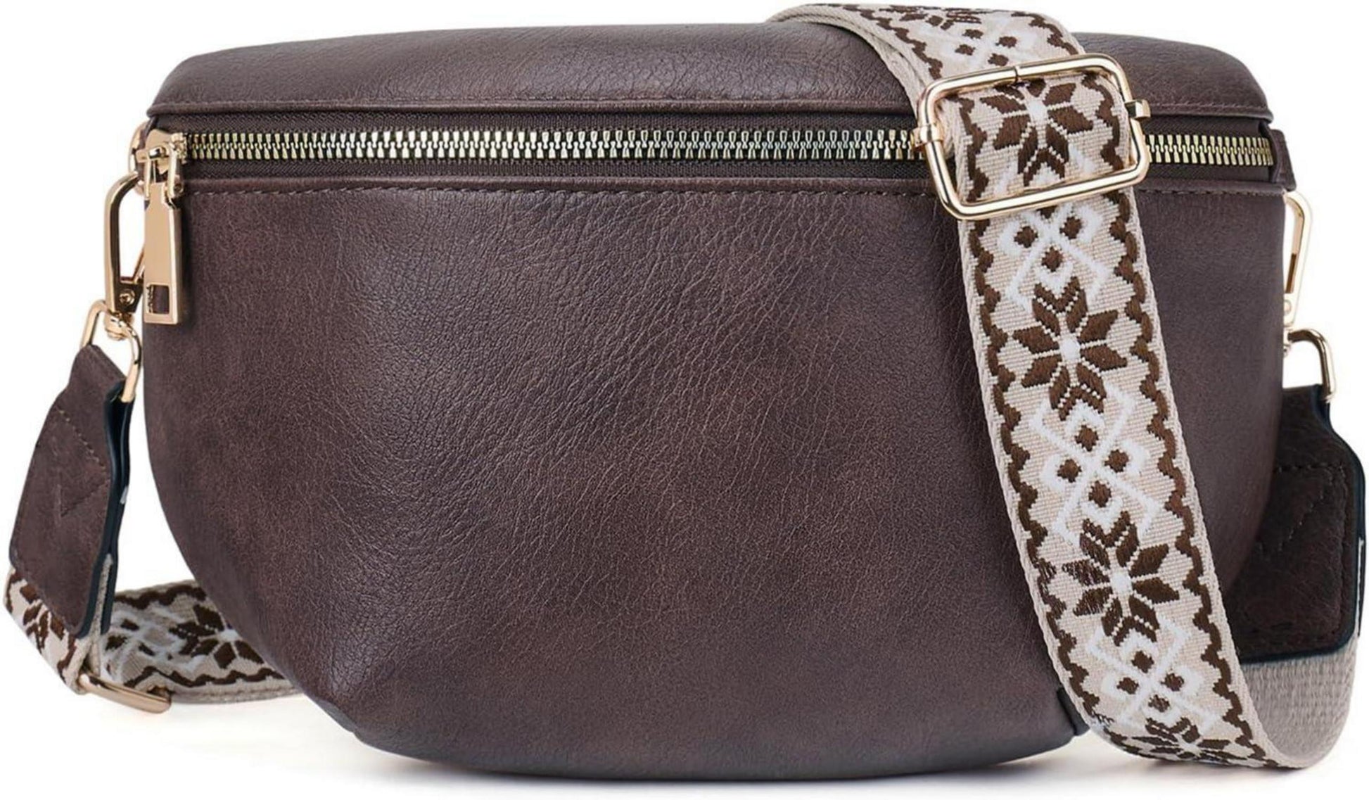 Damen Umhängetasche RFID Blockierung PU Leder Crossbody Bag