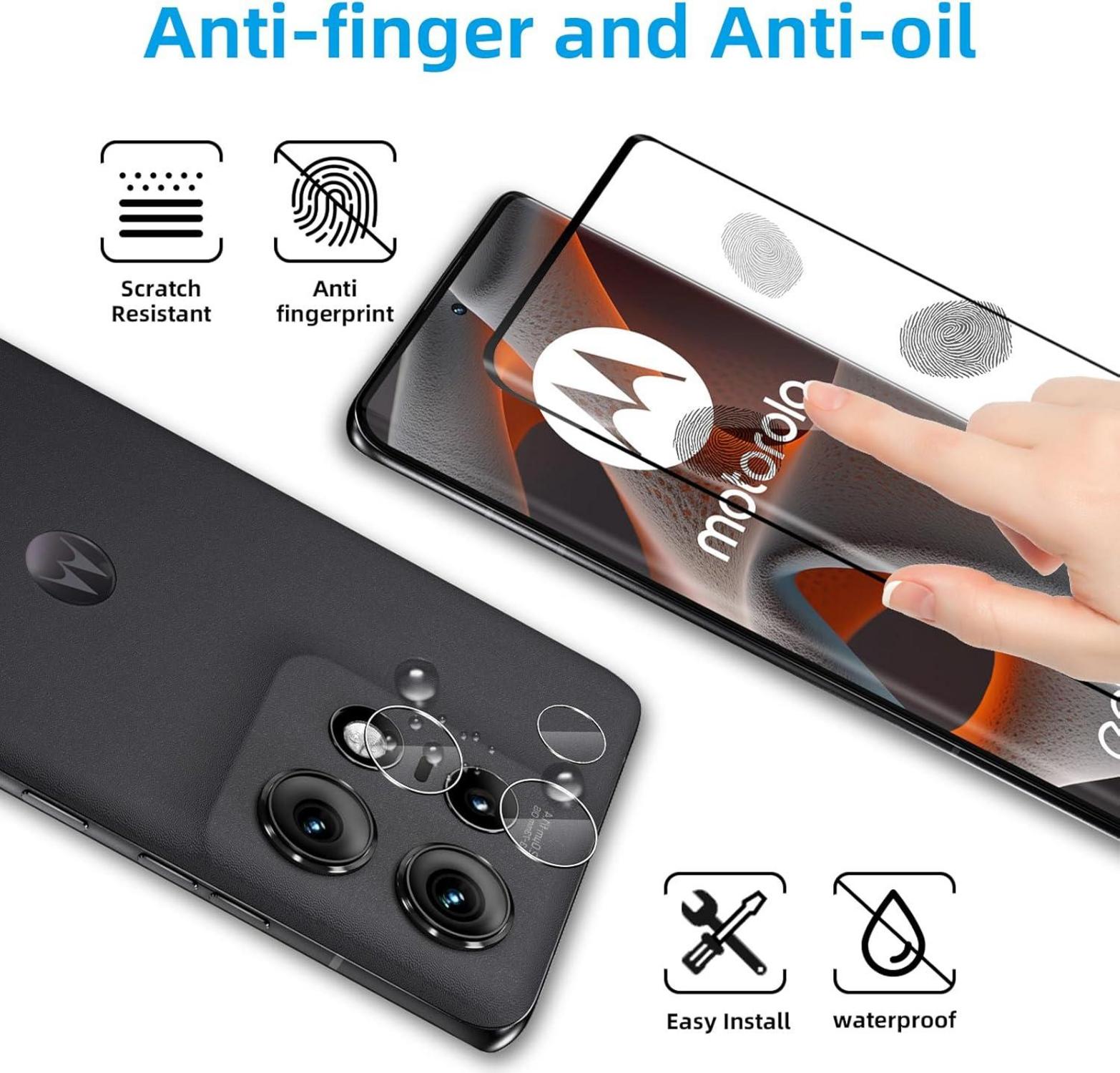 Panzerglas für Motorola Moto Edge 50 Pro, 2x Schutzfolie