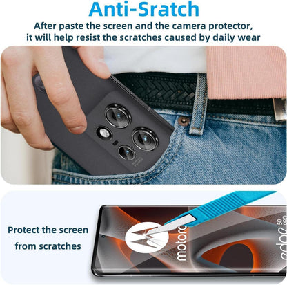 Panzerglas für Motorola Moto Edge 50 Pro + Kameraschutz, 0,33mm Schutzfolie