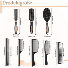 8er Set Haarbürsten: Massage-Kämme, antistatisches Hair