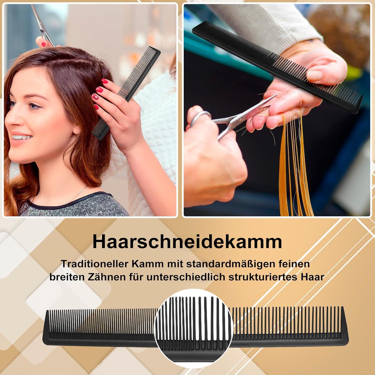 8er Set Haarbürsten: Massage Kämme, antistatisch, verschiedene Stile