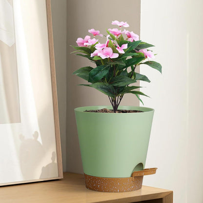 6er Set Selbstbewässernde Pflanzentöpfe 15.2cm Übertopf mit