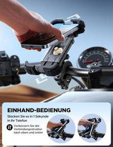 Handyhalterung Fahrrad Lenker für 4.7''-7.0'' Handys Schwarz