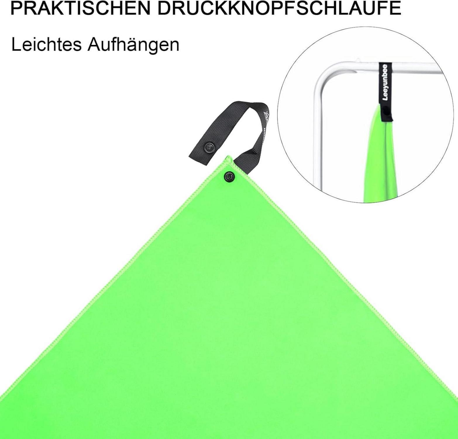2er Set Mikrofaser Handtuch - Groß & Klein, Schnelltrocknend & Kompakt