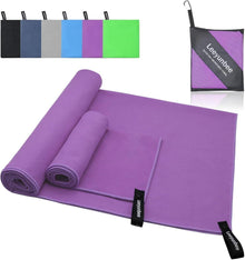 Mikrofaser Handtuch Set 160x80 cm + 80x40 cm