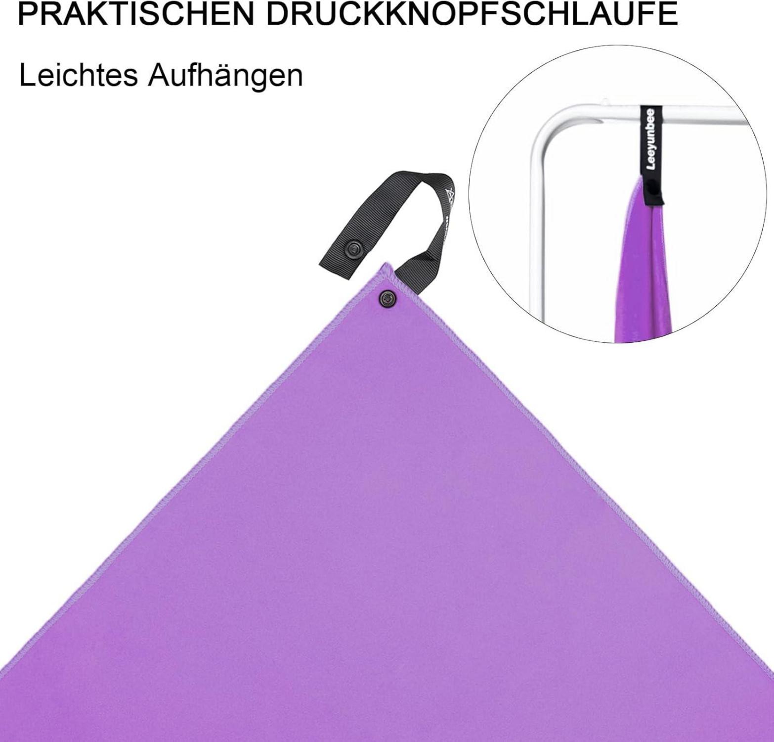 Mikrofaser Handtuch Set 160x80 cm + 80x40 cm