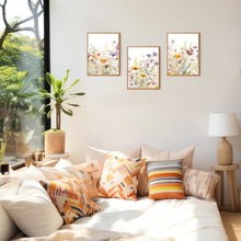 Wandbilder Wildblumen Aquarell 30x40cm Set ohne Rahmen