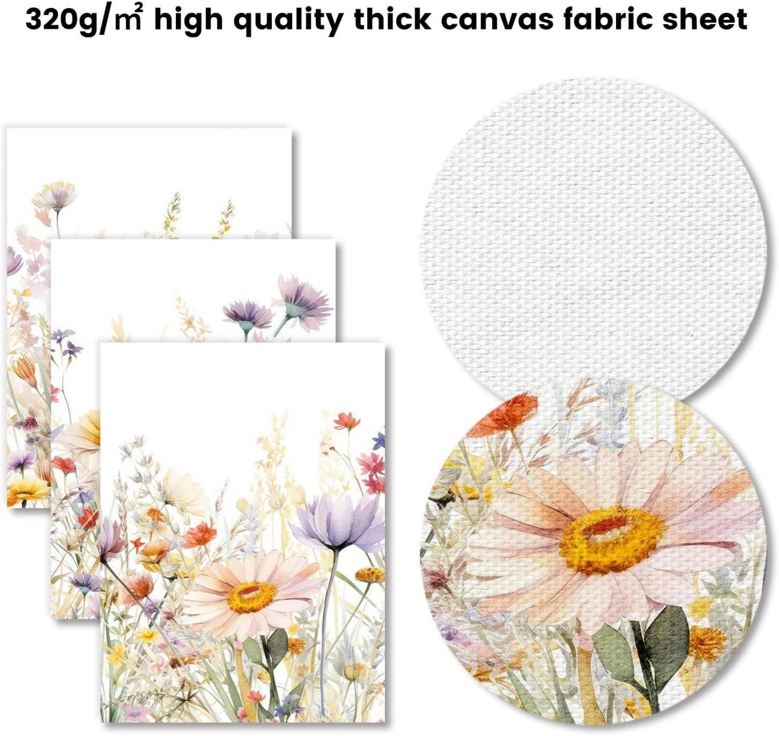 Wildblumen Leinwand Bilder Aquarell Botanische Wanddekoration 30x40cm