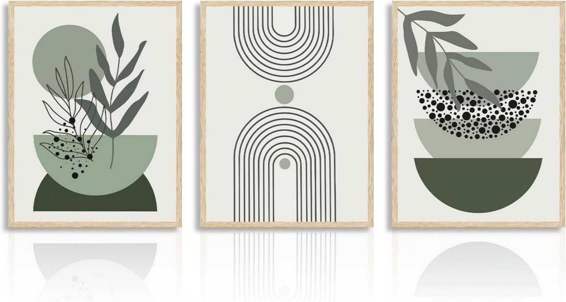 Salbei Grün Boho Kunstdrucke Poster Abstrakte Geometrische Wandbilder