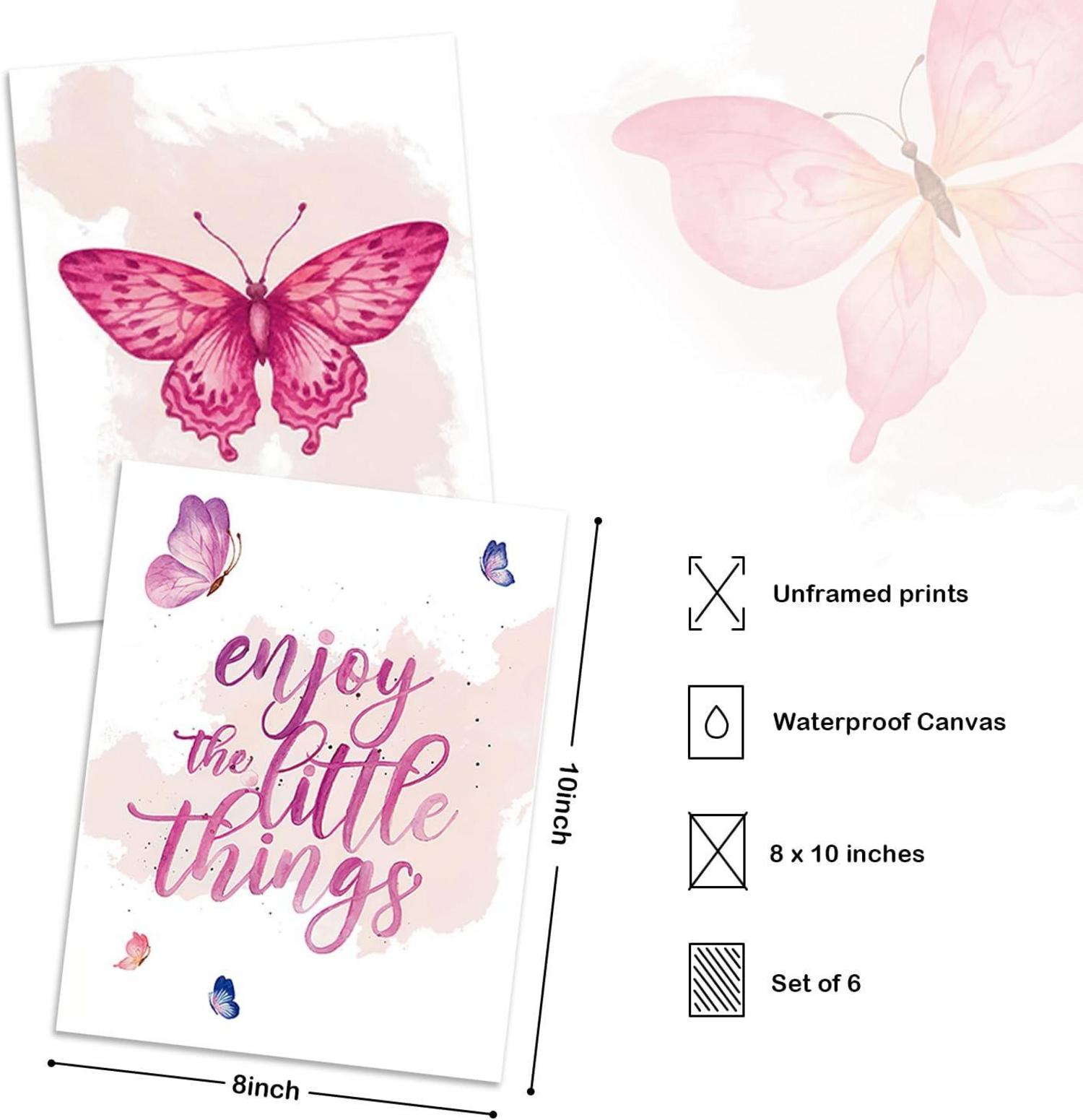 Aquarell Schmetterling Poster Motivationszitate Wandbilder