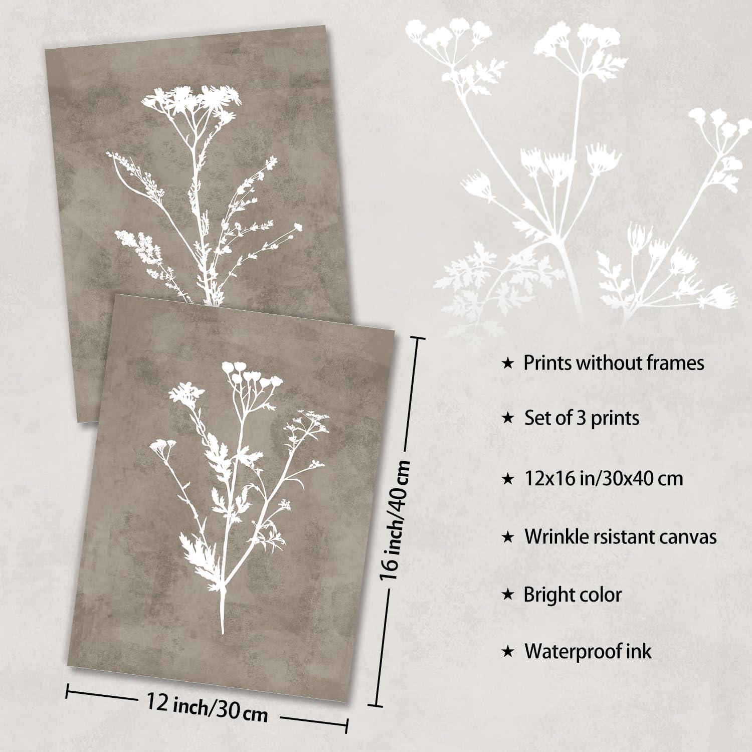 Boho Vintage Botanical Leinwand Bilder Blumen Wandbilder Bauernhaus