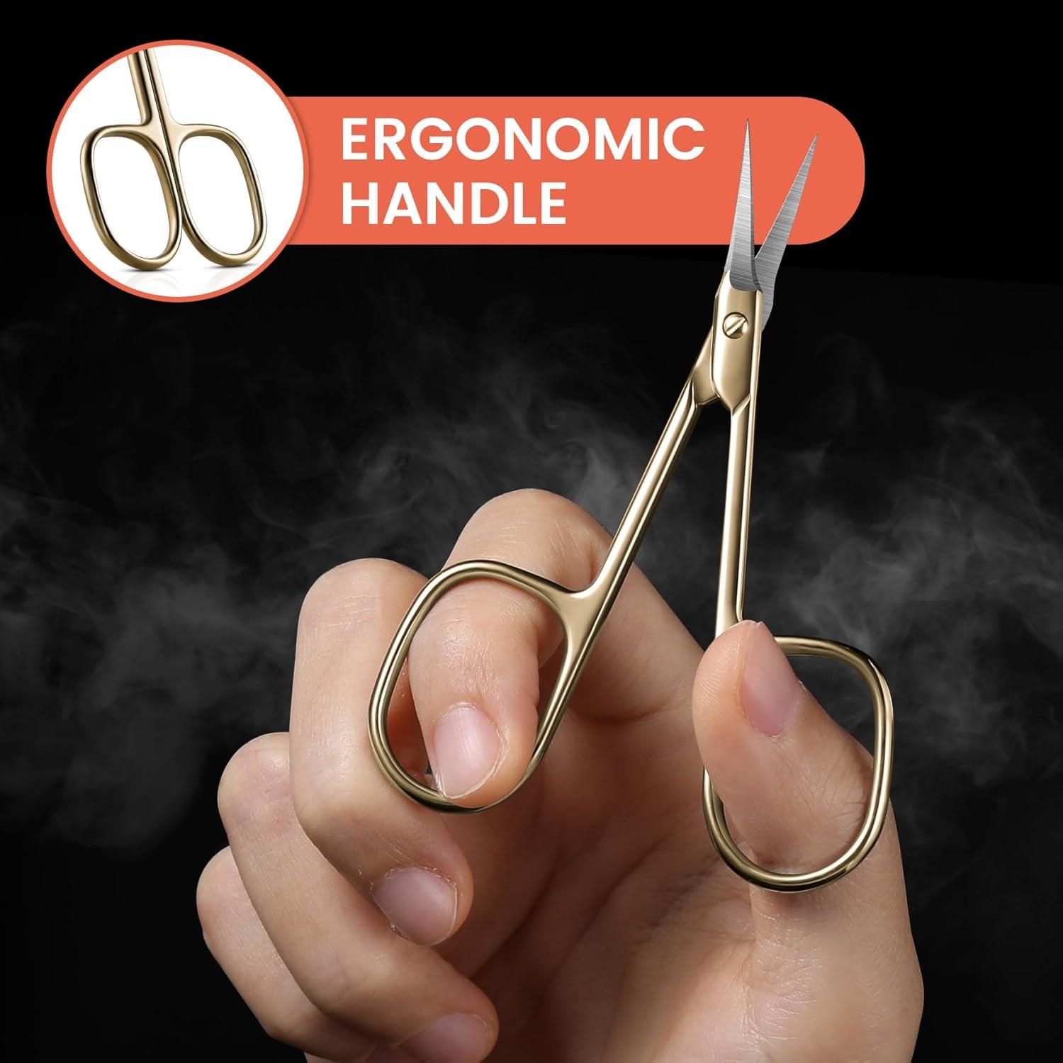 Gebogene Nagel Hautschere aus Edelstahl für professionelle Nagelpflege