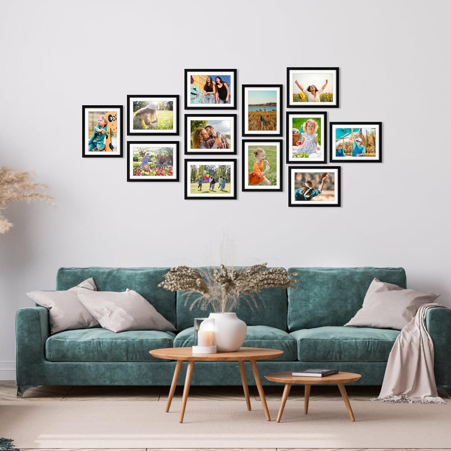 Bilderrahmen 15x20 cm Schwarz für Wand Tisch Büro Wohnung