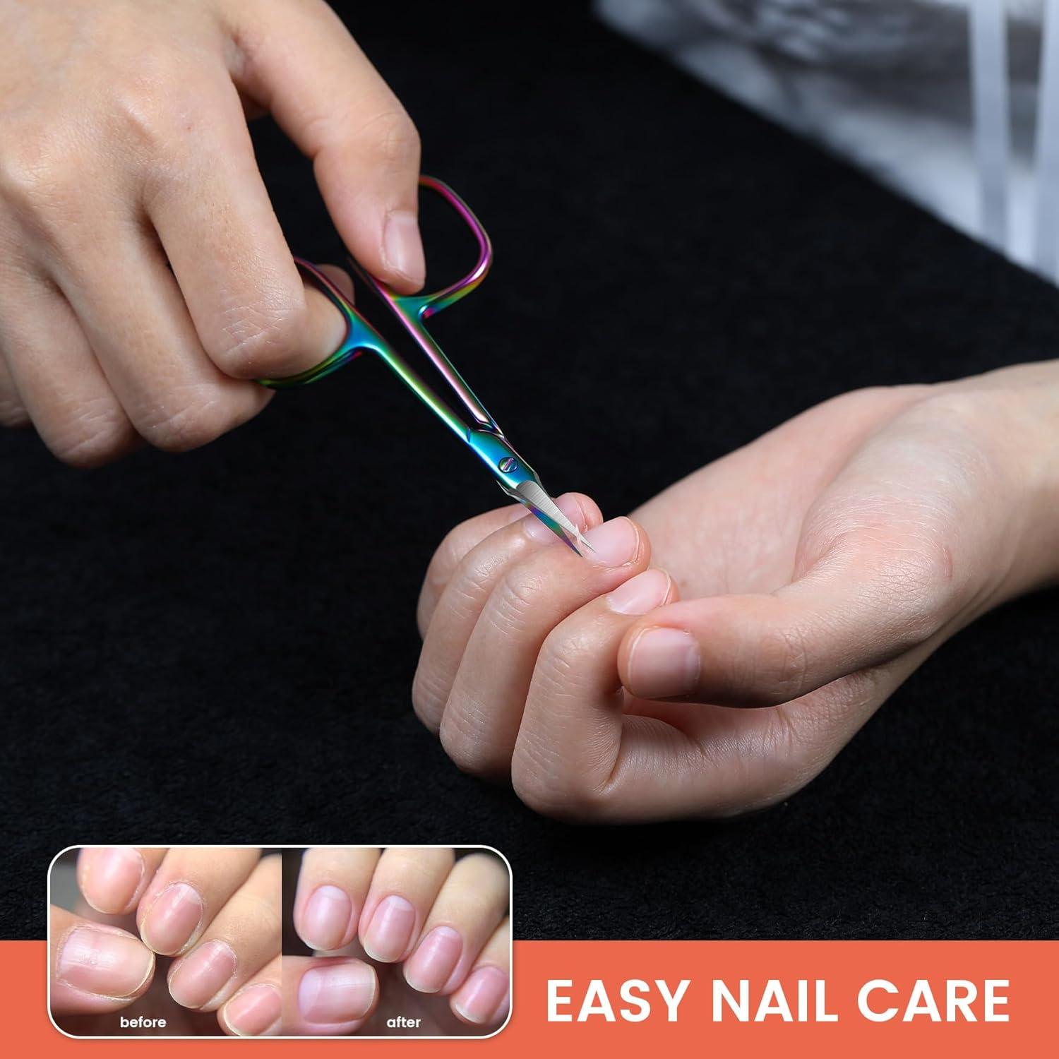Gebogene Nagel Hautschere aus Edelstahl für Nagelhautpflege