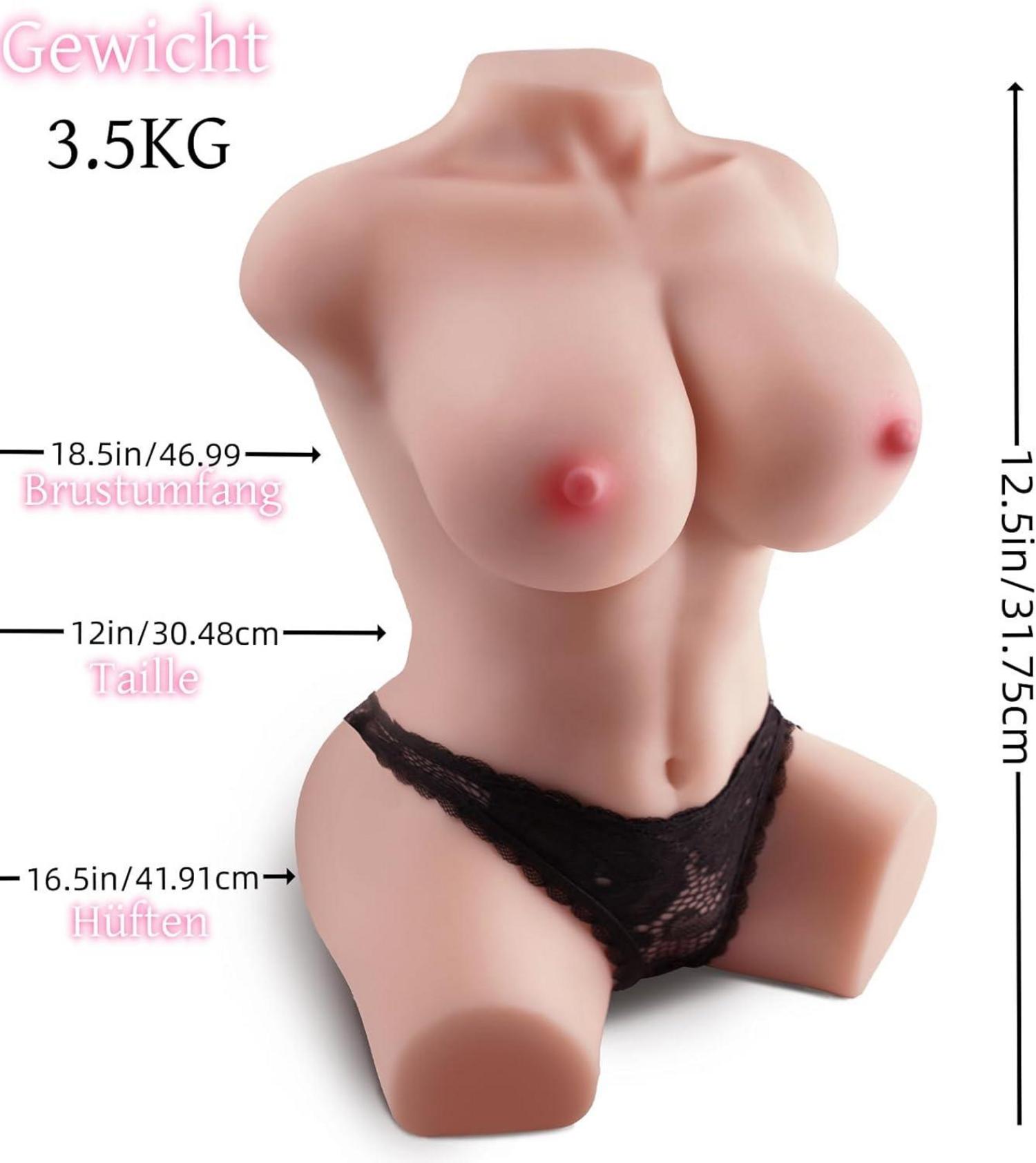 2-in-1 Masturbator Taschenmuschi für Männer - 3D-Simulation