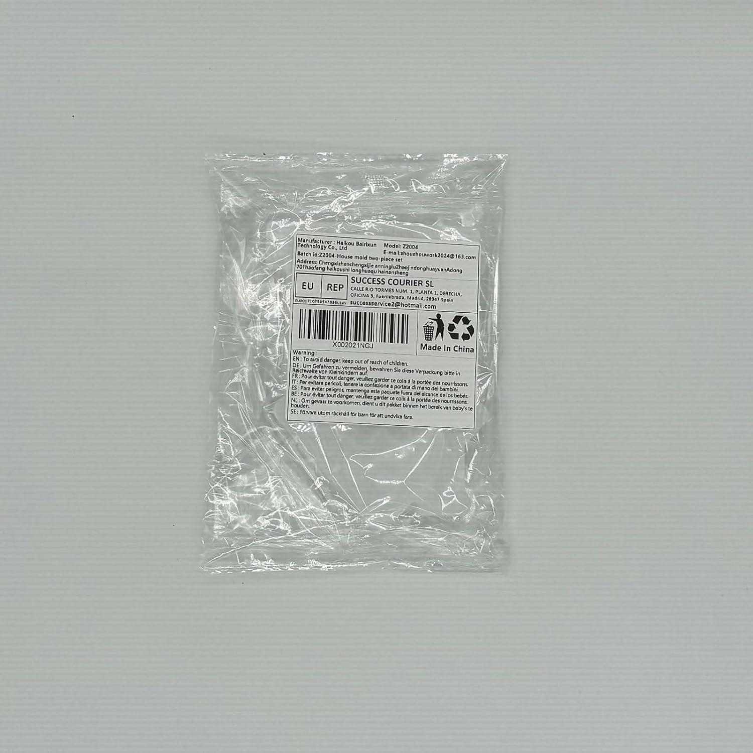 Silikon Gießformen Haus mit Herz - 2 Stück - Kerzenformen Seifenformen - 3D Silikonform