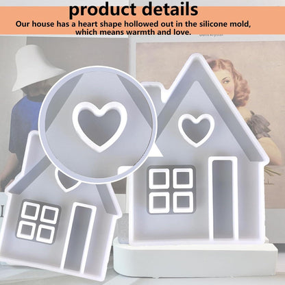 TREABEAR 3er Set Haus Silikonformen Kerzen Gießformen Usw