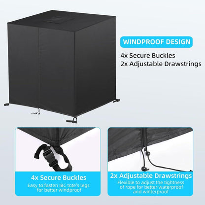 IBC Tank Abdeckung 1000L – Schutzhülle für Wassertank & Regentonnen